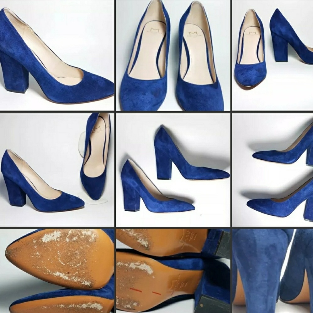 Marc Fisher Blue Suede Shoes